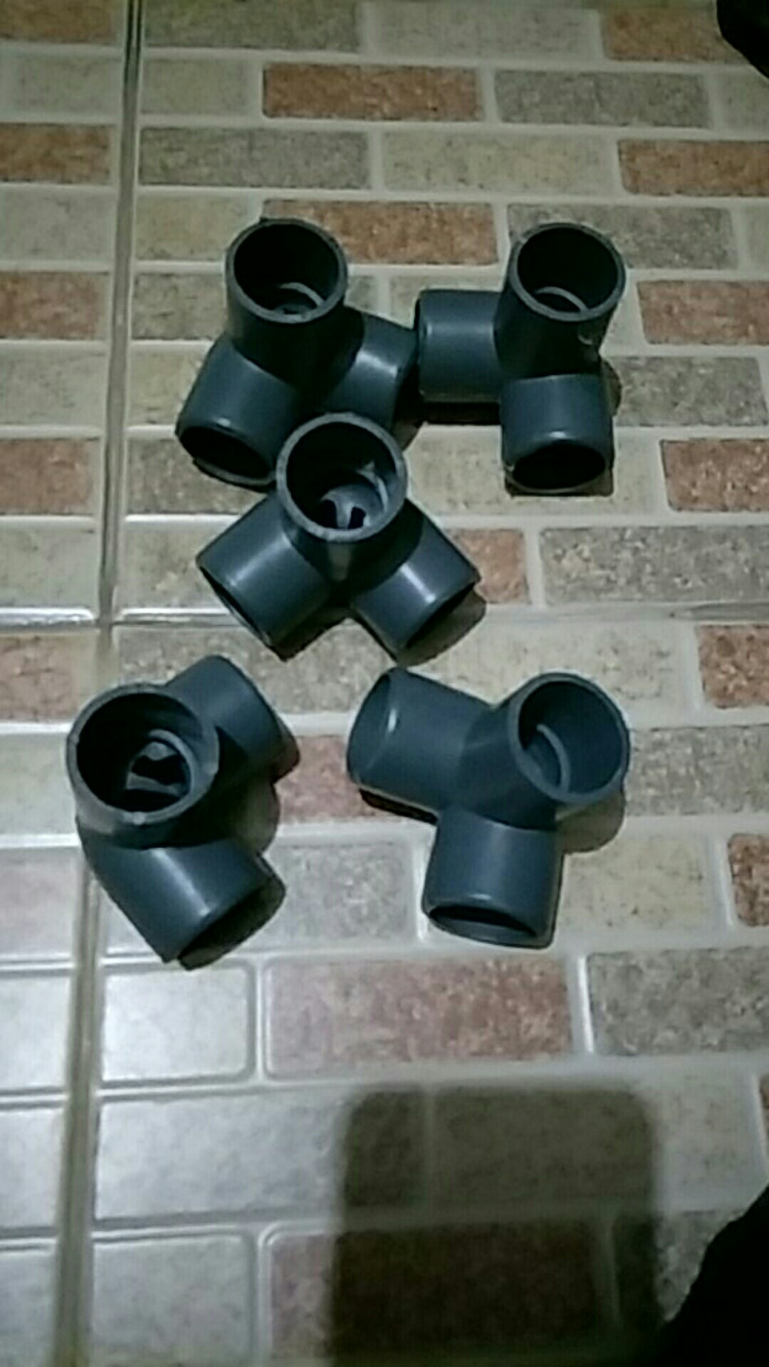 3 Way Sambungan Pipa Pvc 1 Abu-abu Utk Pembuatan Rak Hidroponik, Dll