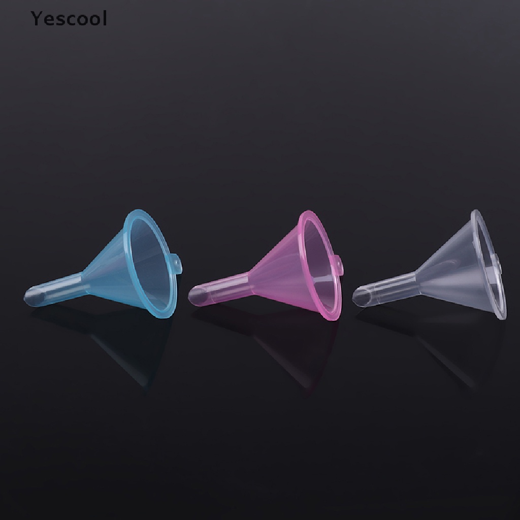 Yescool 20Pcs/lot Plastic Small Funnels Liquid Filling Empty Bottle Packing Tool .