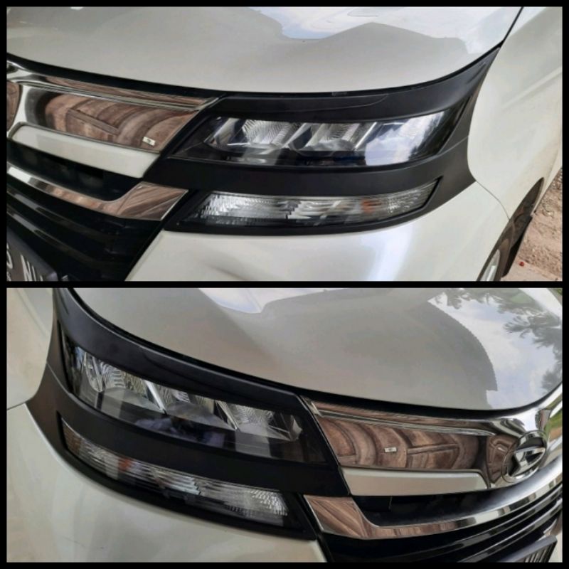 garnis lampu Toyota Avanza Xenia cover lampu Avanza Xenia 2019 2020 2021