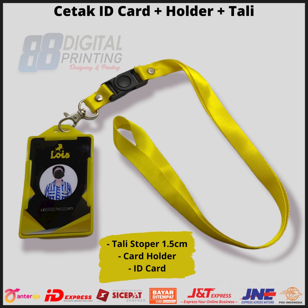 

Terlaris Cetak ID Cardd Custom Name Tag Lengkap Tali Keplek