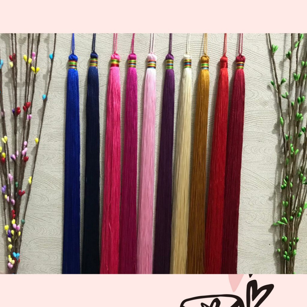 TASEL RUMBAI PANJANG | TASEL IMLEK | TASSEL CHINESE RUMBAI  34 CM