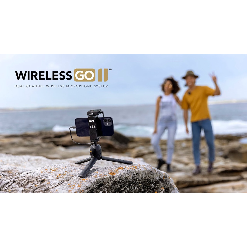 Rode Wireless GO II 2-Person Compact Digital Wireless Microphone System/Recorder (2.4 GHz, Black)