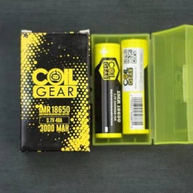 BATERAI COIL GEAR 18650 3000 MAH 40A 100% AUTHENTIC