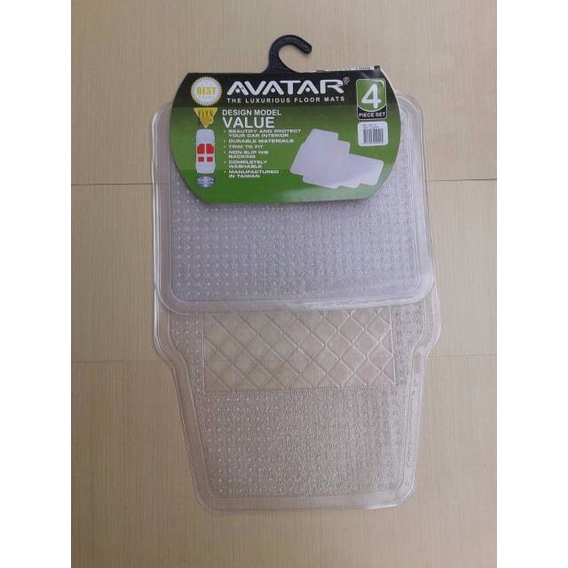 Karpet Mobil Putih Transparan Universal