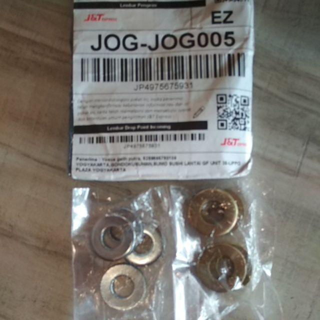 Bisa Bayar Di Tempat M10 X 25 X 3 Ring Plat Tebal Putih (washer Plate)