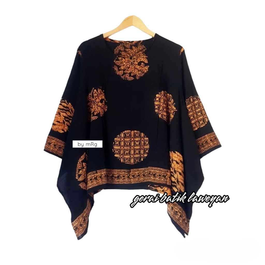 atasan batik wanita Blus Batik Batwing Top #34  baju batik kantor