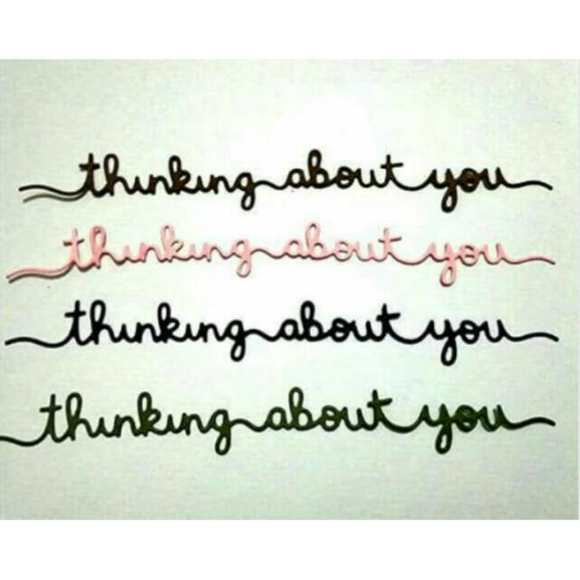 

20. Scrapbook Huruf Thinking About You