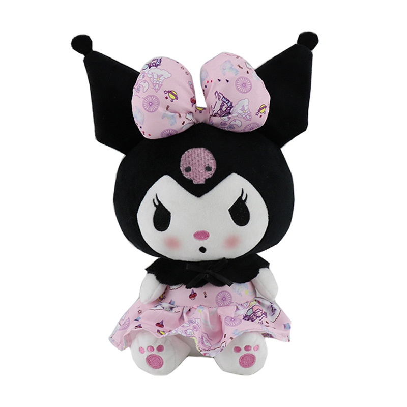 Mainan Boneka Stuffed Plush Anime Sanriod Kawaii Kuromi Mymelody Cinnamorol 25cm Untuk Hadiah Natal