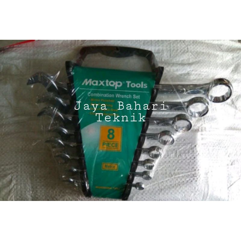 Kunci Ring Pas Set Maxtop Tools - Combination Wrench Set 8 Pcs Metric Type