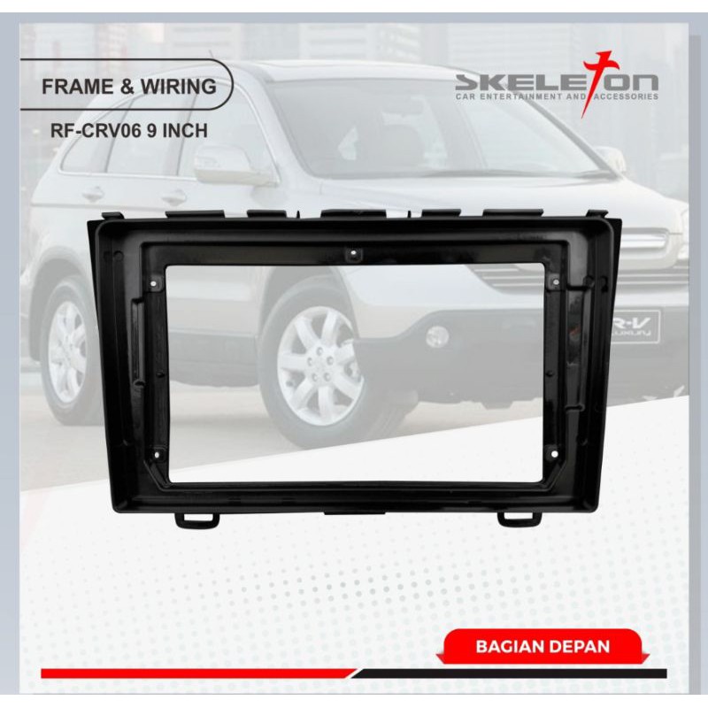 FRAME HEAD UNIT ANDROID 9 INCH HONDA CRV 2006 UP SKT-PFCRV06- 9 INCH