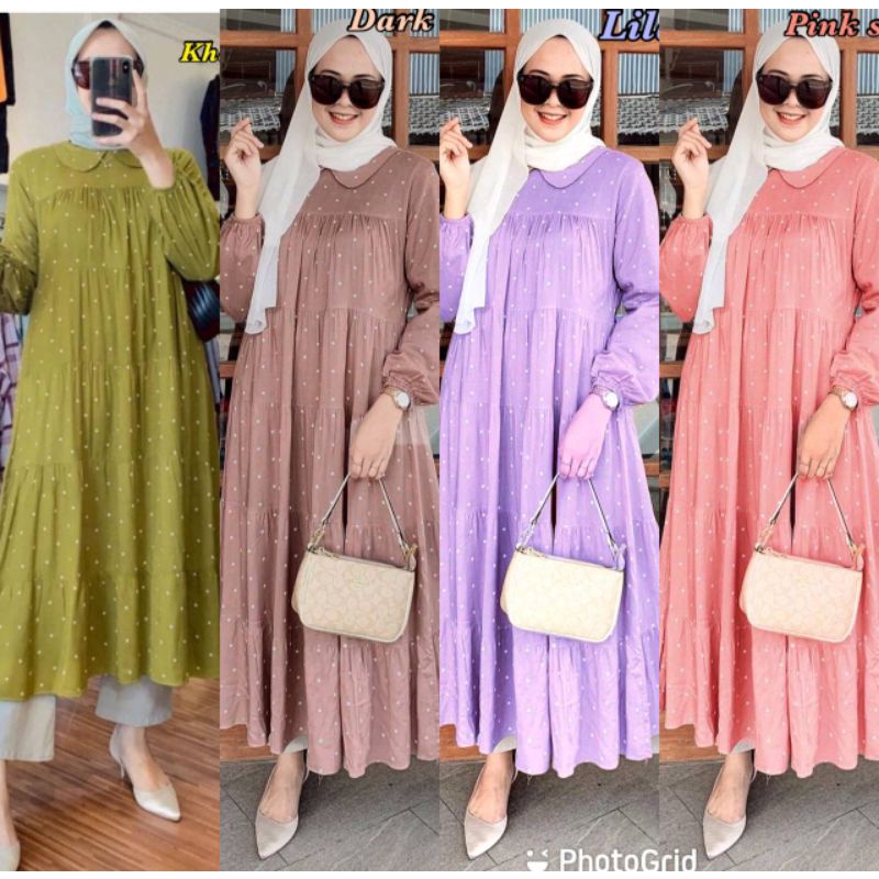 Midi dress polka