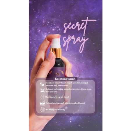 Secret Spray Perapat Kesat Miss V Allmamaneed Original