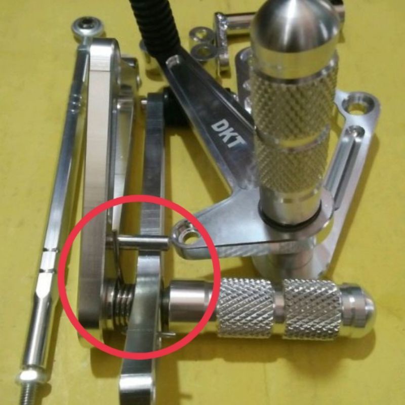 Per balik Tuas pedal Rem + tahanan besi untuk underbone copy Dkt non disc