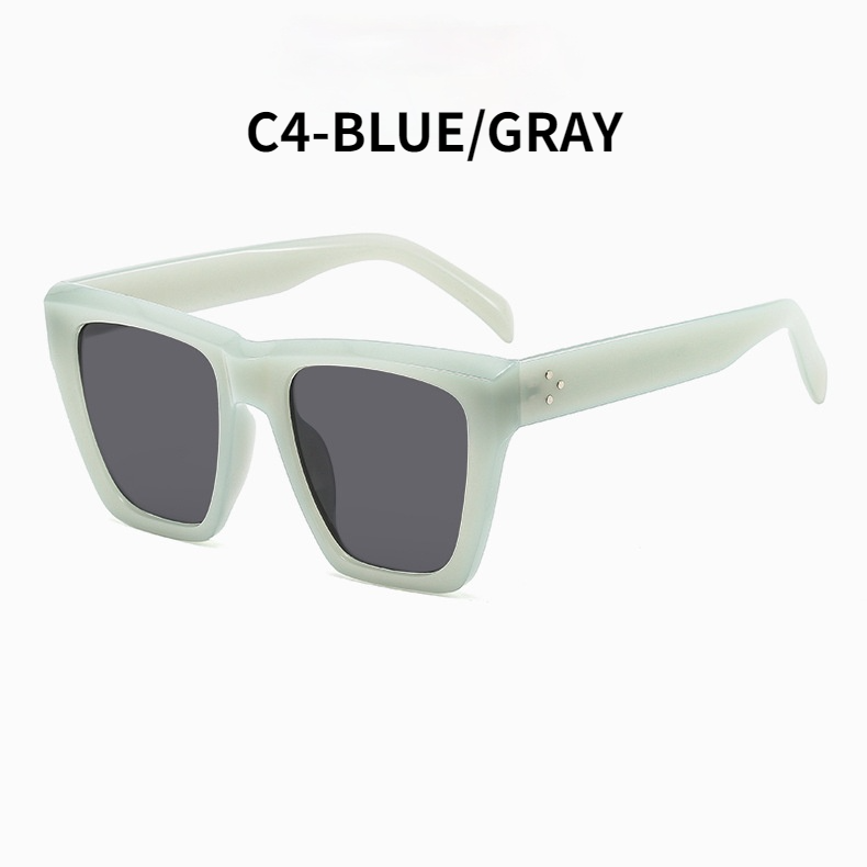 2021 new fashion jelly color ins trend big frame men and women personality sunglasses