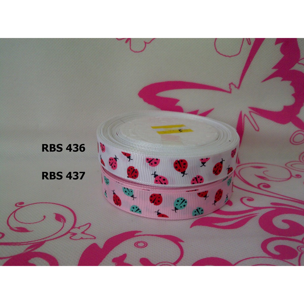 

[10 YARD] PITA GROSGRAIN MOTIF LADYBUG SALE RBS 436,437