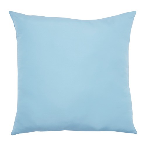 TREVNAD Bantal kursi 50x50 cm, biru muda / biru / oranye / kuning / hijau