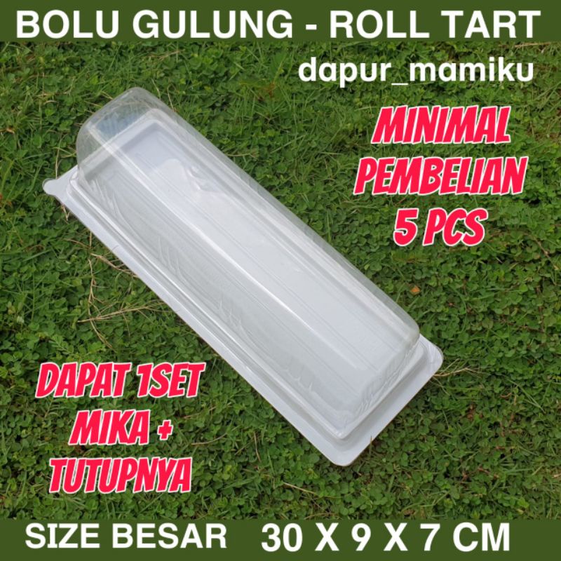 DAPURMAMIKU Mika ( Bolu Gulung 28 cm ) Kemasan Roll Tart Kue Cake Roti