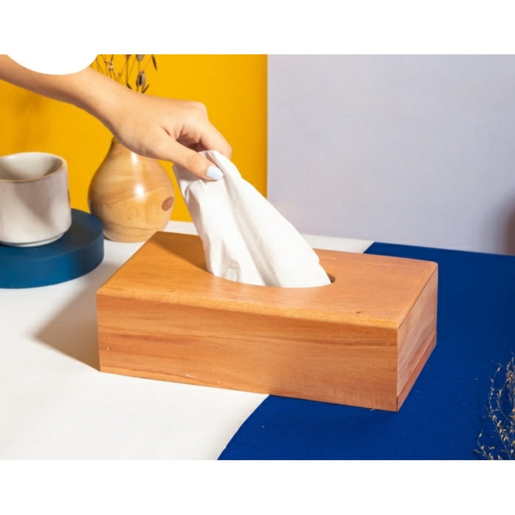 WOODEN Tissue Box / Kotak Tisu Kayu / Box tisu LANGSUNG DARI PENGRAJIN