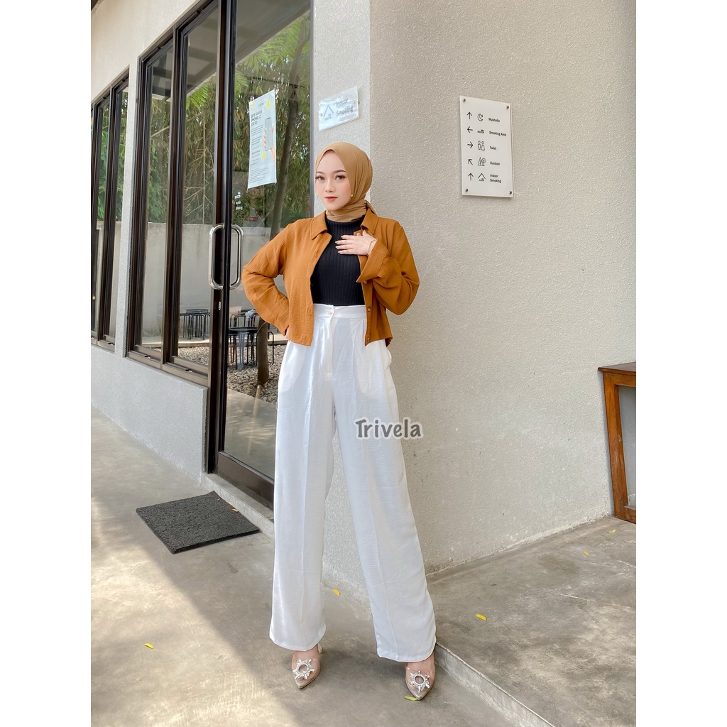 8863 Kulot Cringkel Full Karet Highwaist Anti Ngatung - HERA SJJ