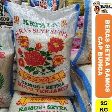 

Ready Stok BERAS SETRA RAMOS CAP BUNGA - 25KG/50KG - 25 Kg Terlaris