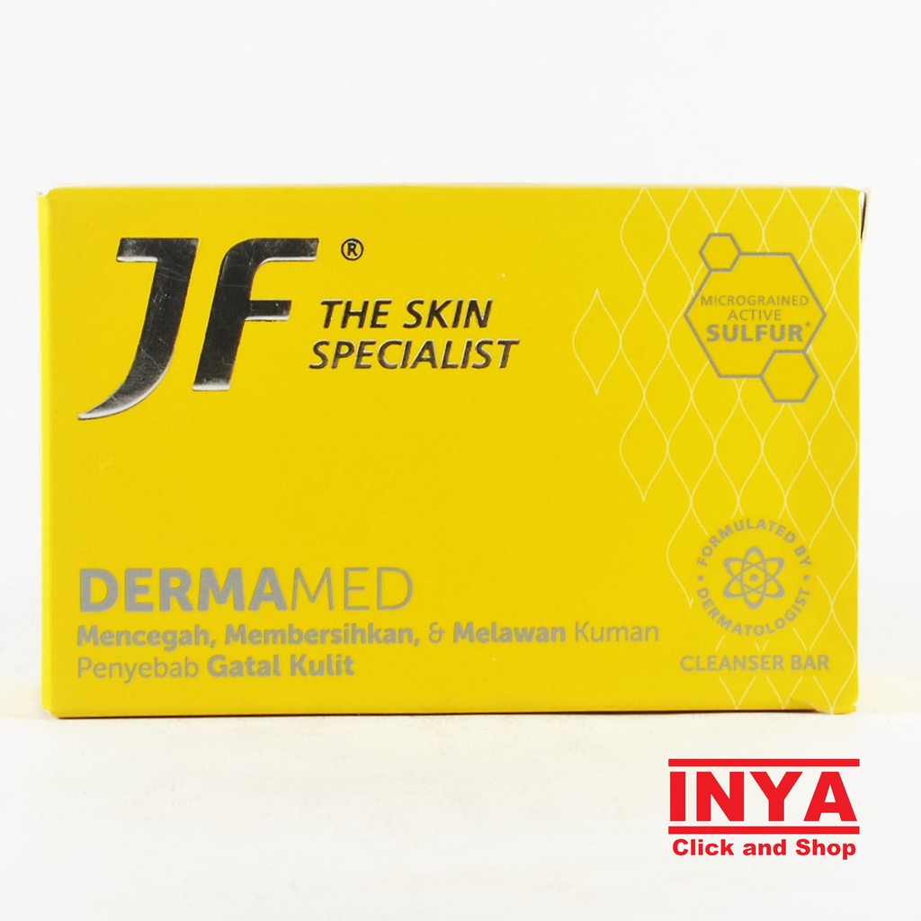 Sabun Batang JF SULFUR DERMAMED 90gr Facial Soap Bar Formulated by Dermatologist