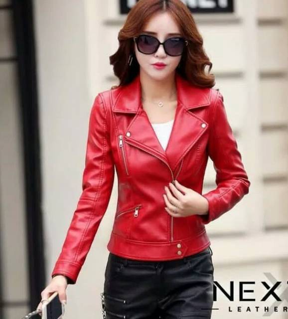 jaket kulit wanita 2 Delizia Original Hott 2016 style korean leather pu