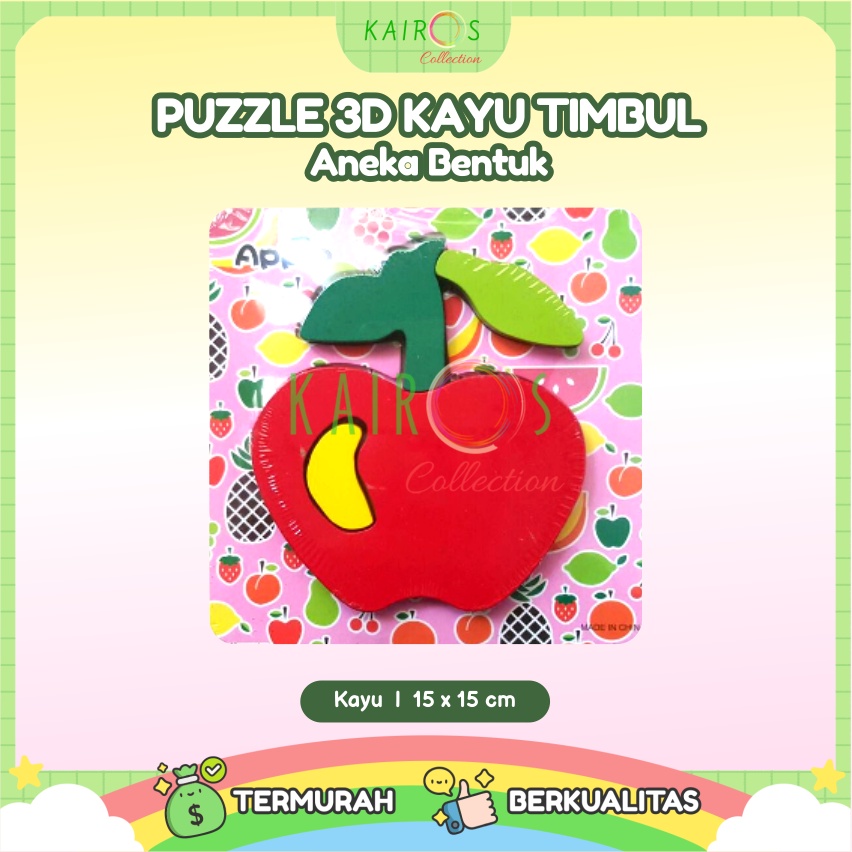 Puzzle Kayu Timbul Montesory Puzzle Timbul Anak Edukasi Montesori