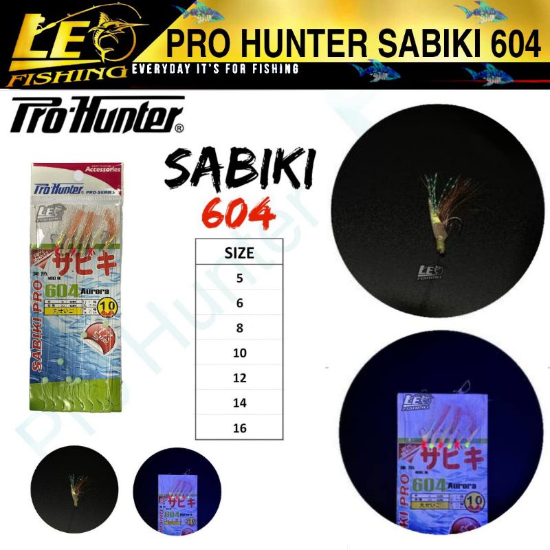 SABIKI GID PRO HUNTER TIPE 604 PANCING KOTREK PRO HUNTER 5 6 8 10 12 14