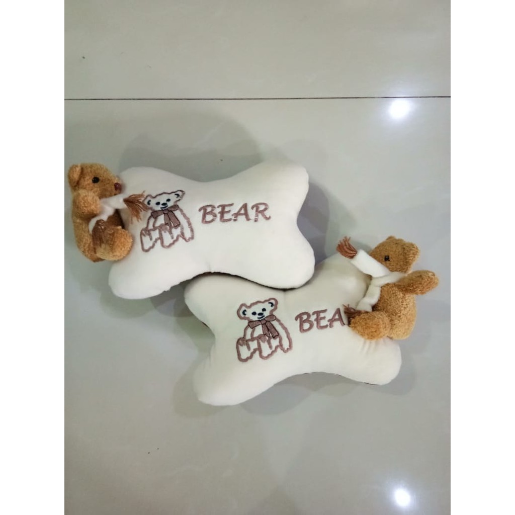 Bantal Only Exclusive Only Boneka Bear Krem