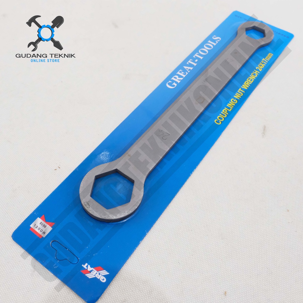 Benz B9618 Coupling Wrench / Kunci Tutup Klep Benz -  Coupling Nut Cvt 17mm x 24mm