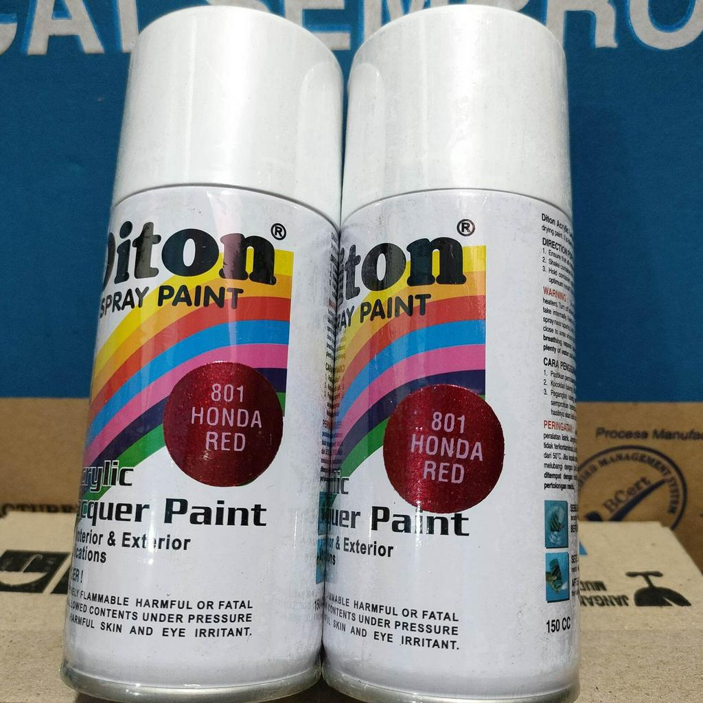 cat semprot pilok pilox diton honda red 801 150cc merah honda merah candy