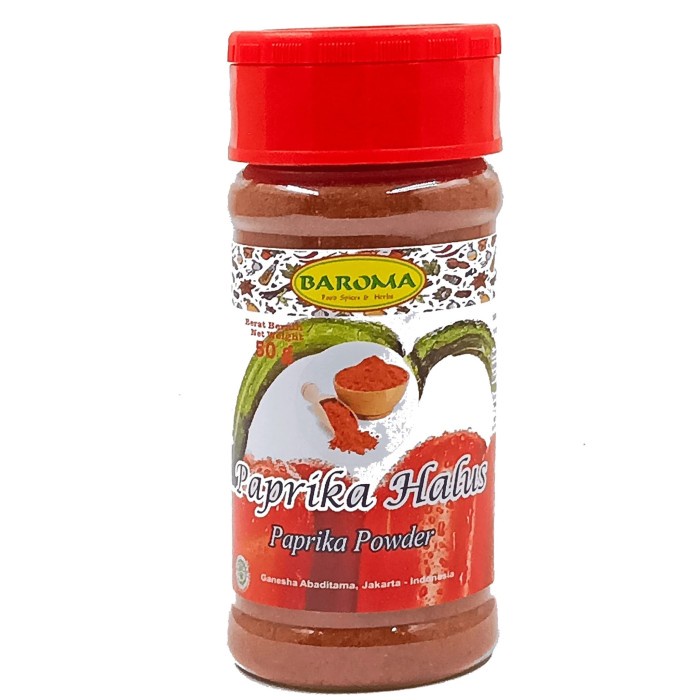 

Paprika Halus / Capsicum Powder 50g - Baroma Bumbu Rempah