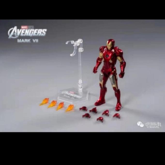 Zd Toys Original Marvel Avengers Ironman 2 Iron Man Mark 7 Figure