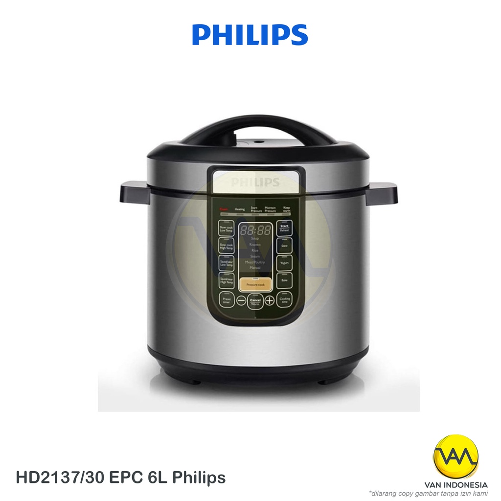 Rice Cooker Electric Pressure Cooker & Slow Cooker HD2137/30 Philips