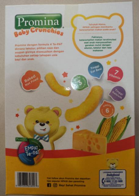 Promina Baby Crunchies 20 Gram Keju Cheddar