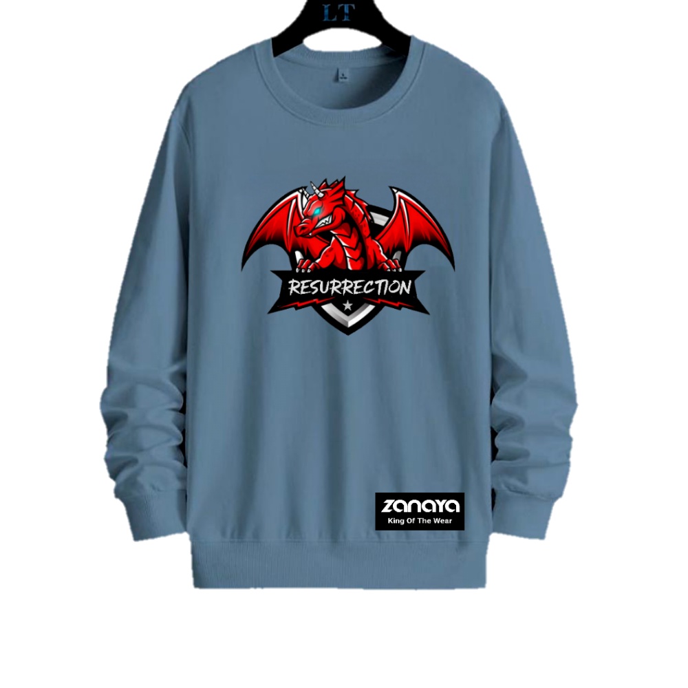 COD Sweater CREWNECK Pria Naga Size M L XL XXL 3XL 4XL Switer Terbaru