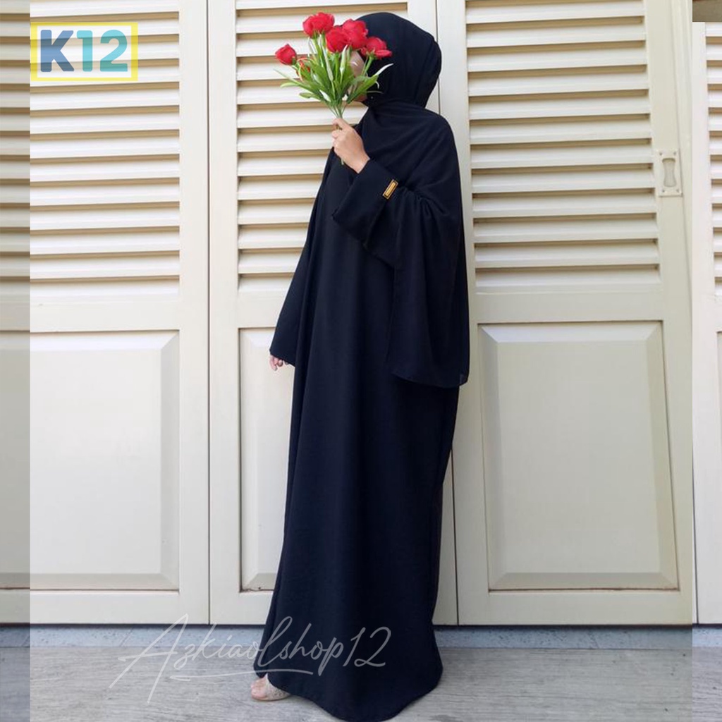 GAMIS JUMBO BASIC ABAYA TURKI POLOS/abaya hitam terbaru