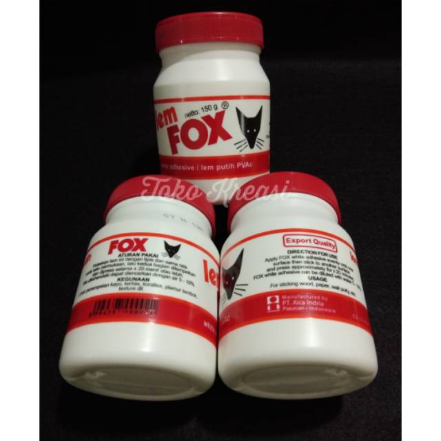 

Lem fox putih PVac / white adhesive 150gram