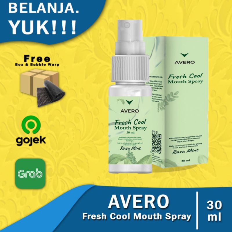 AVERO Fresh Cool Mouth Spray - BPOM Parfum Mulut, Pengharum Mulut &amp; Penyegar Mulut