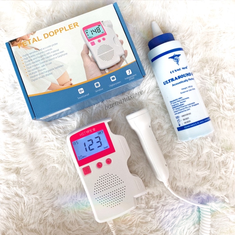 Dopler Alat Monitor Detak Jantung Bayi - Fetal Doppler Set Dopler Baena