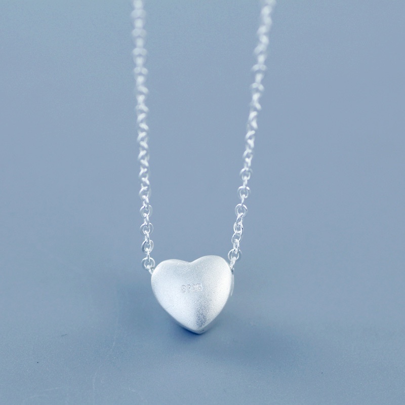 [Ready Stock]Fashion Love Necklace Simple Personality Silver Necklace