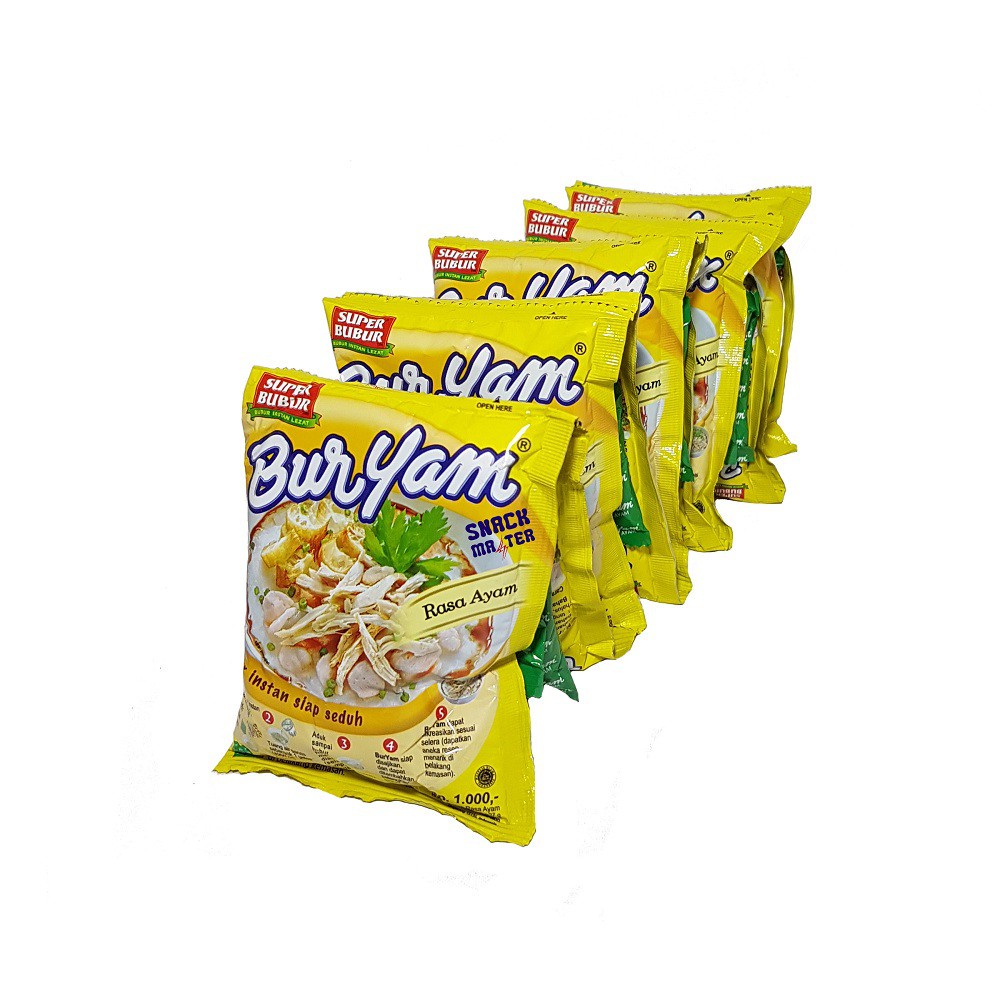 

BurYam Bubur Instant - Netto 10 bks x 22 gr