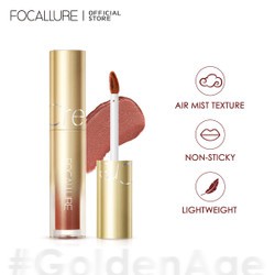 BPOM Focallure Air Mist Lip Cream Velvet Matte Silky-Smooth Waterproof Lipstik #GoldenAge Lipcream FA344