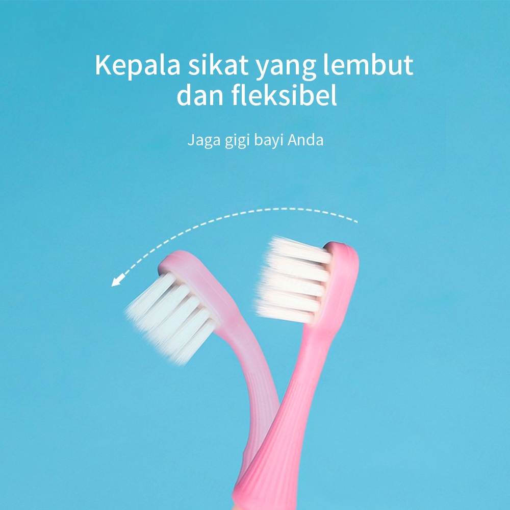 Lakhu sikat gigi bayi lembut/Sikat gigi anak lembut soft toothbrush baby 3pcs/set