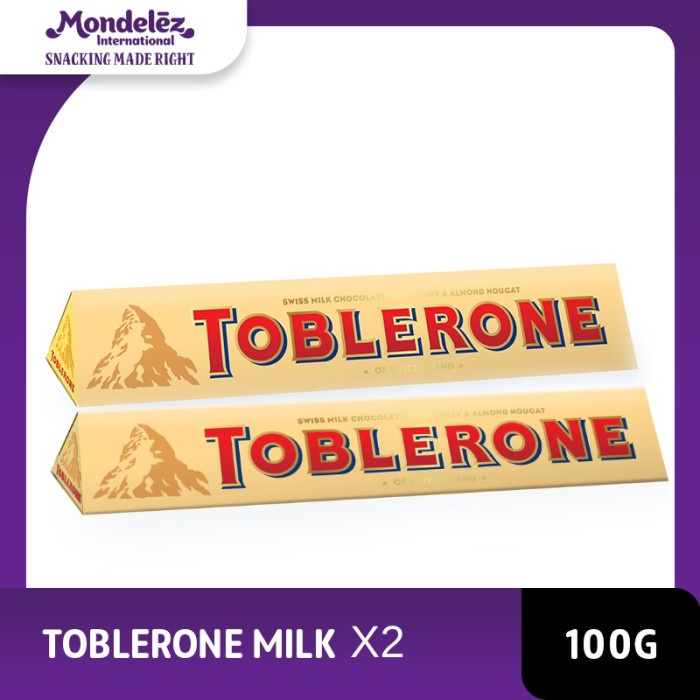 

TOBLERONE MILK CHOCOLATE 100 GR - TWINPACK