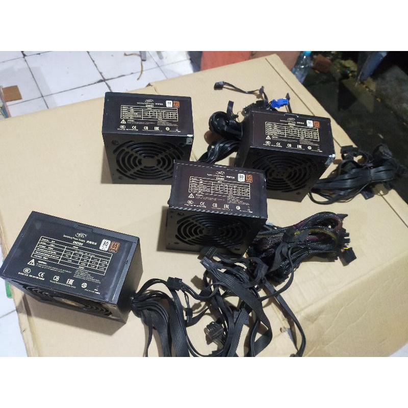 PSU/Power Supply 500W 80+ Hitam Kipas Besar 6 Pin vga