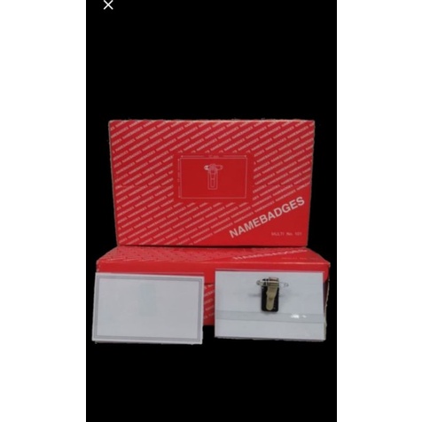 

Nametag id card jepit perbox isi 50