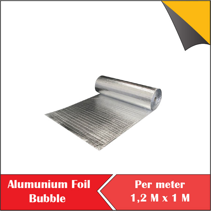 ALUMINIUM FOIL BUBBLE DOUBLE SIDE ATAP PEREDAM PANAS PERMETER