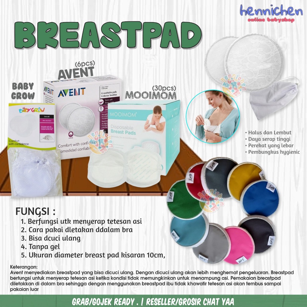 Avent Washable/Love Mam Breastpad Isi 6pcs Breast Pad Breastpads Bisa Dicuci/ MOOIMOM Breastpad / BREASTPAD CLEOS