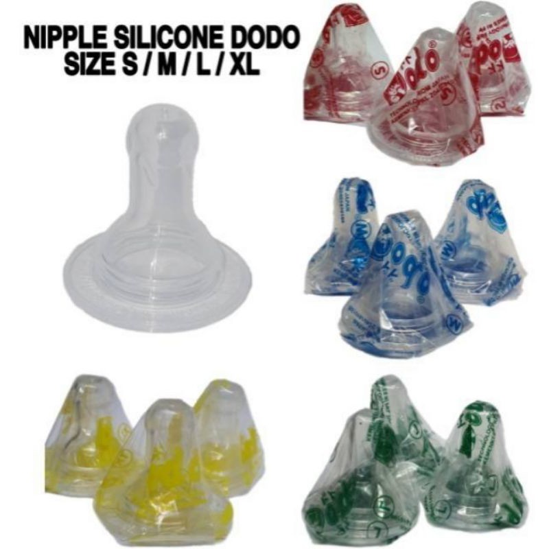 dodo silicone Nipple biasa S/M/L/XL